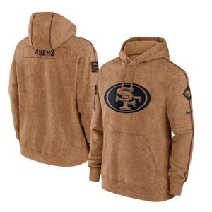 ❤️Men's ''San Francisco 49ers'' 2023 Salute To Service Club Pullover Hoodie❤️